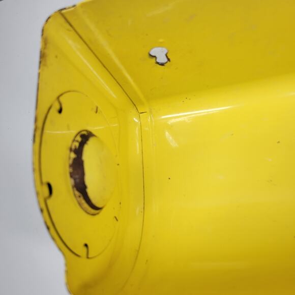 VTG Ransburg Hand Painted Metal Paper Towel Holder Yellow Floral Wall Mount - Picture 14 of 16